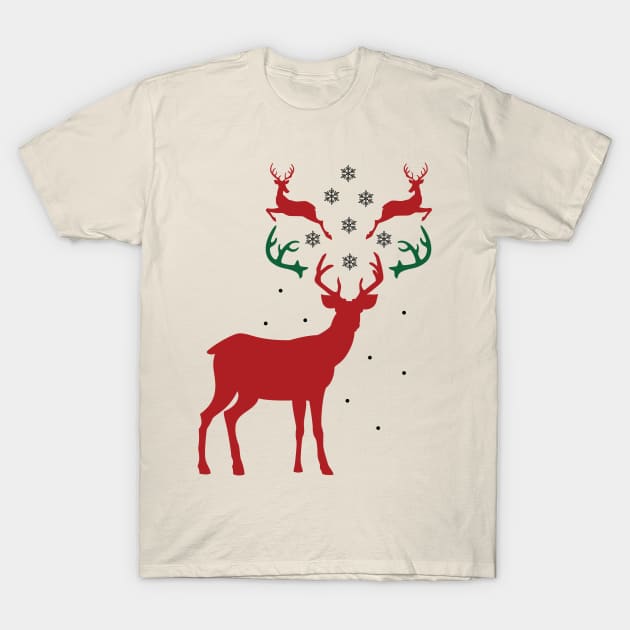 Reindeer T-Shirt by Teemperor